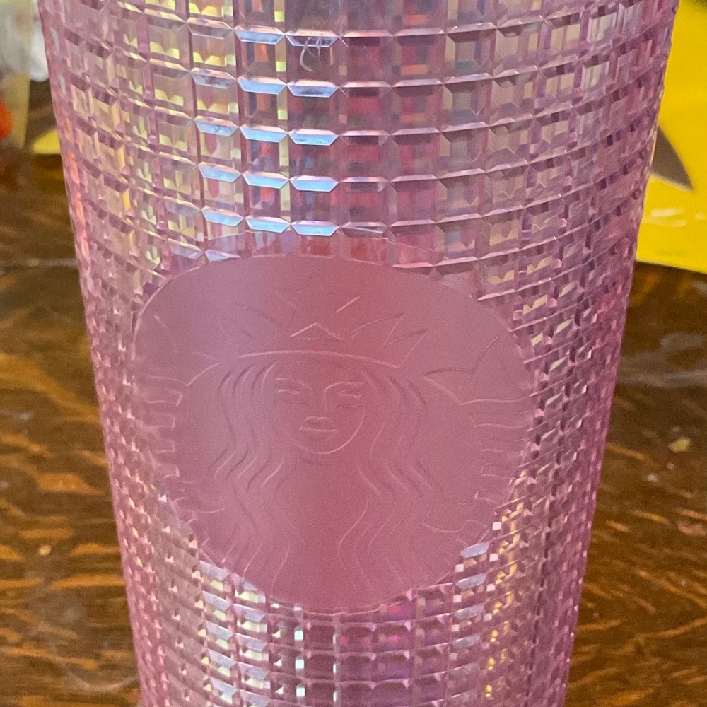 Starbucks 2020 Pink Iridescent Grid